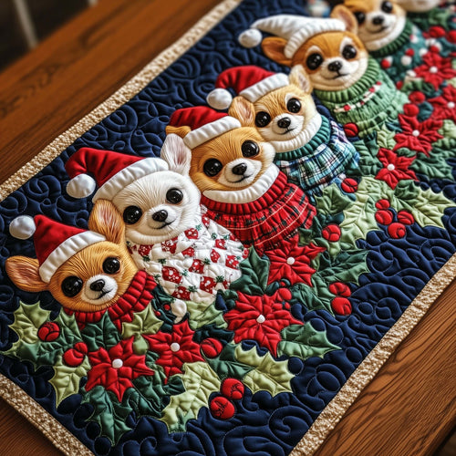 Jolly Chihuahua Quilted Table Runner GFTOTG1272
