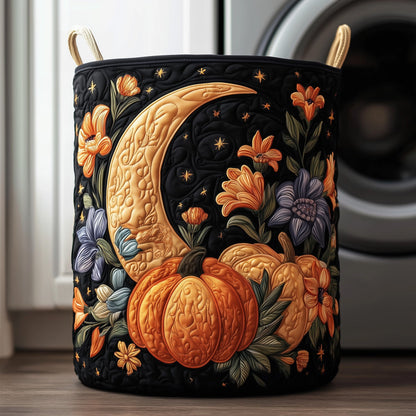 Autumn Harvest Night Quilted Laundry Basket GFTOTG130