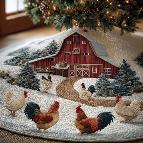 Chicken Barn Quilted Tree Skirt GFTOTG1318