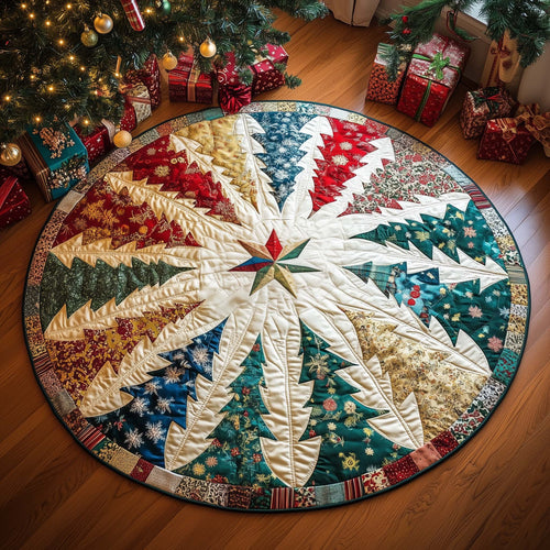 Winter Pine Quilted Round Mat GFTOTG1319