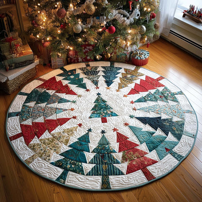 Winter Pine Quilted Round Mat GFTOTG1321