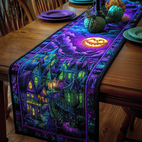 Mystic Halloween Night Quilted Table Runner GFTOTG133
