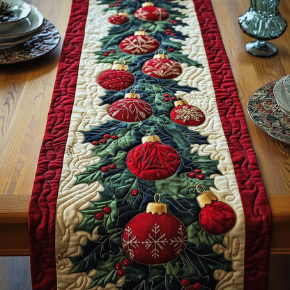 Christmas Ornaments Quilted Table Runner GFTOTG1334