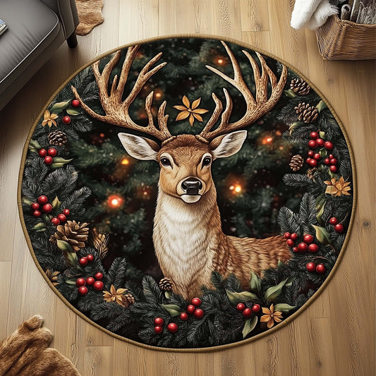 Mystic Deer Quilted Round Mat GFTOTG1358