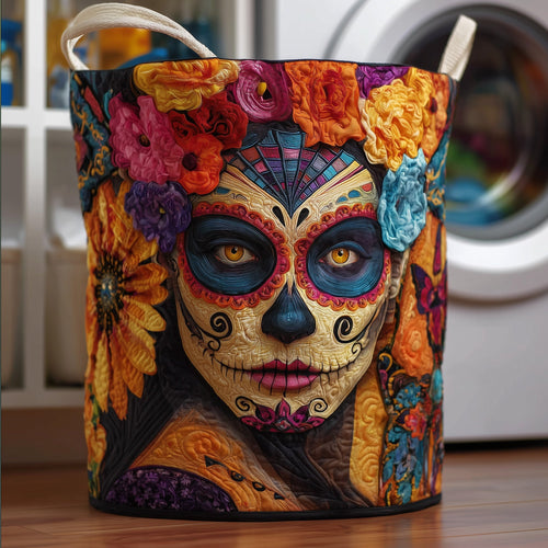 Dia de los Muertos Quilted Laundry Basket GFTOTG136