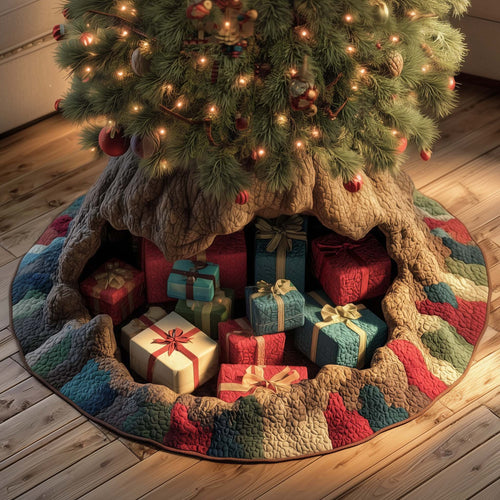 Holiday Treasures Quilted Tree Skirt GFTOTG1374