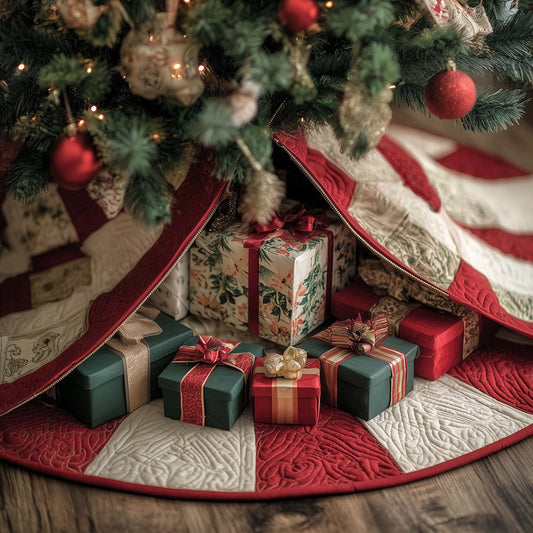 Holiday Treasures Quilted Tree Skirt GFTOTG1376