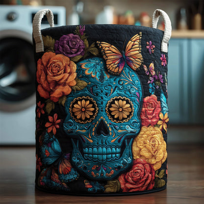 Dia de los Muertos Quilted Laundry Basket GFTOTG138