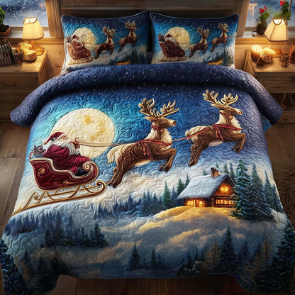 Midnight Santa Voyage Duvet Cover Set GFTOTG1385