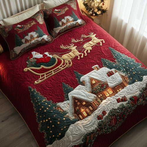 Midnight Santa Voyage Duvet Cover Set GFTOTG1389