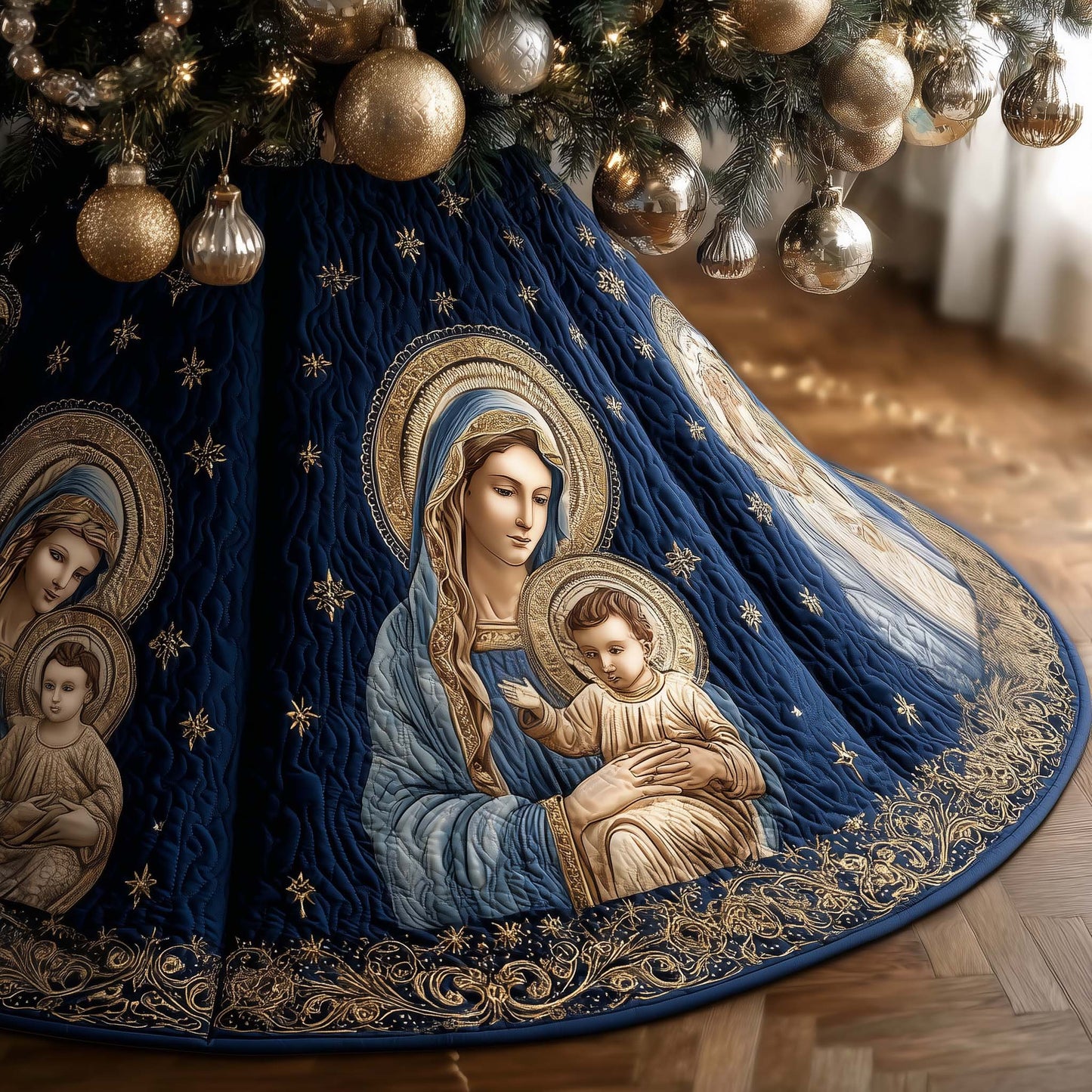 Sacred Grace Quilted Tree Skirt GFTOTG1403