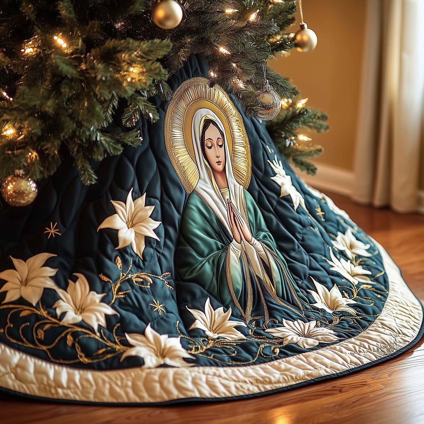 Sacred Grace Quilted Tree Skirt GFTOTG1406