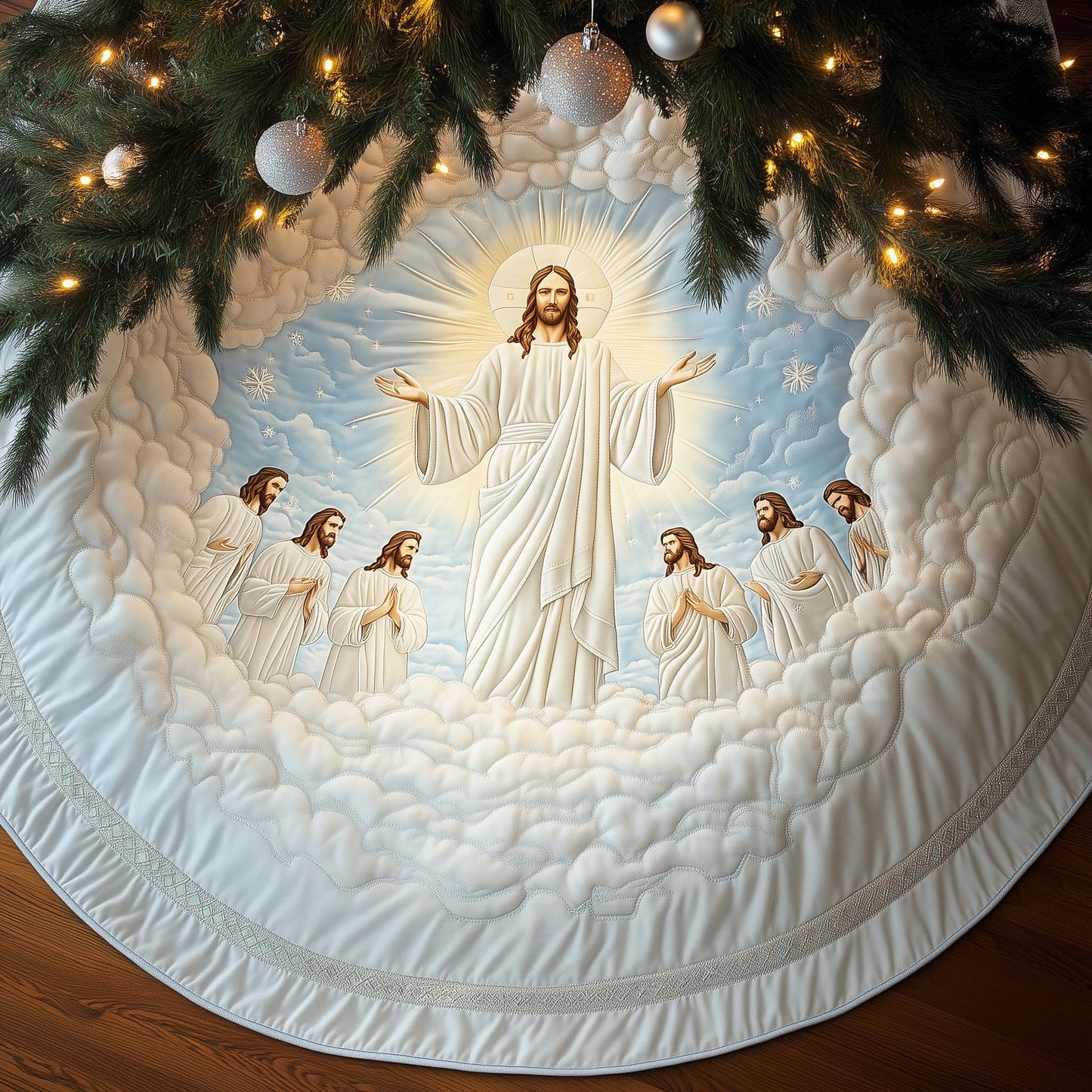 Celestial Faith Quilted Tree Skirt GFTOTG1412