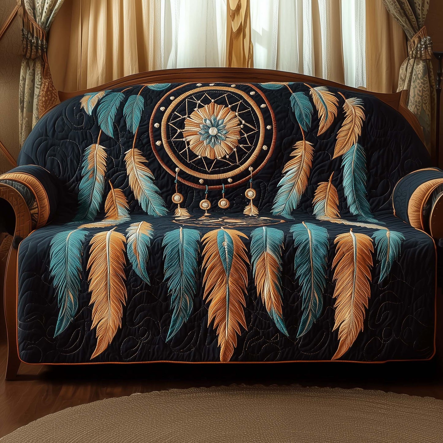 Tribal Whisper Quilted Sofa Cover GFTOTG1418