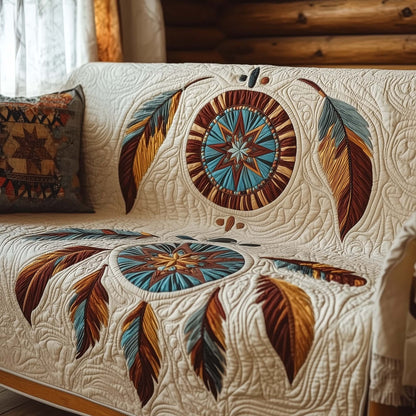 Tribal Whisper Quilted Sofa Cover GFTOTG1419