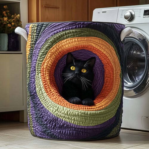 Mystic Whisker Quilted Laundry Basket GFTOTG1425