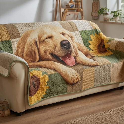 Golden Retriever Quilted Sofa Cover GFTOTG1450