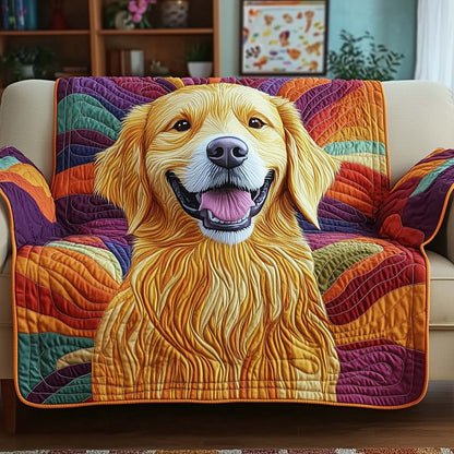 Golden Retriever Quilted Sofa Cover GFTOTG1452