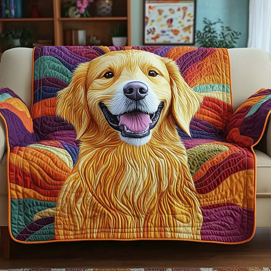 Golden Retriever Quilted Sofa Cover GFTOTG1452