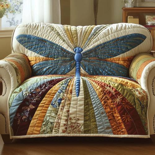 Mystic Dragonfly Quilted Sofa Cover GFTOTG1455