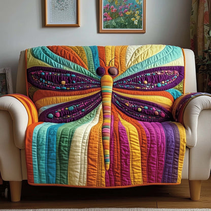 Mystic Dragonfly Quilted Sofa Cover GFTOTG1457