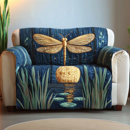 Mystic Dragonfly Quilted Sofa Cover GFTOTG1459