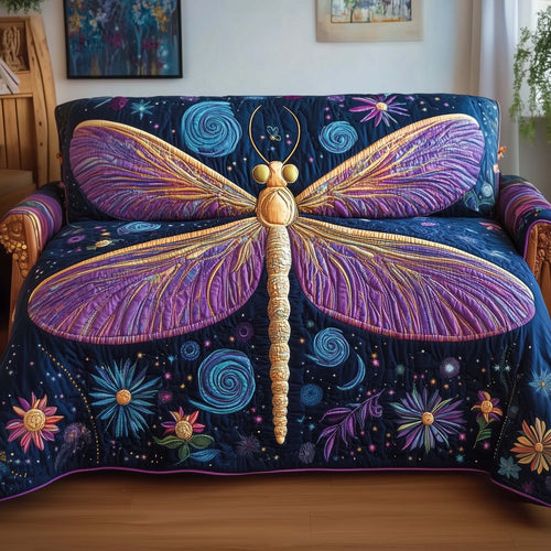 Mystic Dragonfly Quilted Sofa Cover GFTOTG1460