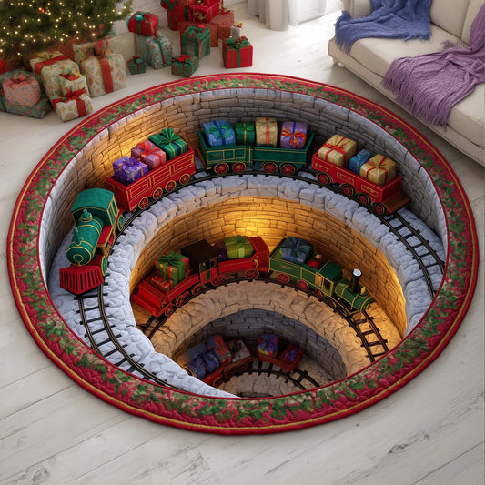 Yuletide Express Quilted Round Mat GFTOTG1464