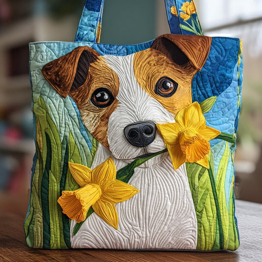Jack Russell Quilted Tote Bag GFTOTG147
