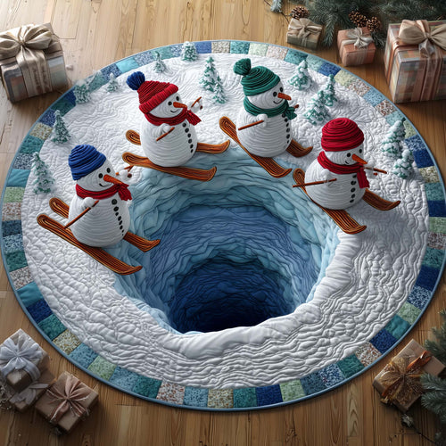 Festive Snowman Quilted Round Mat GFTOTG1473