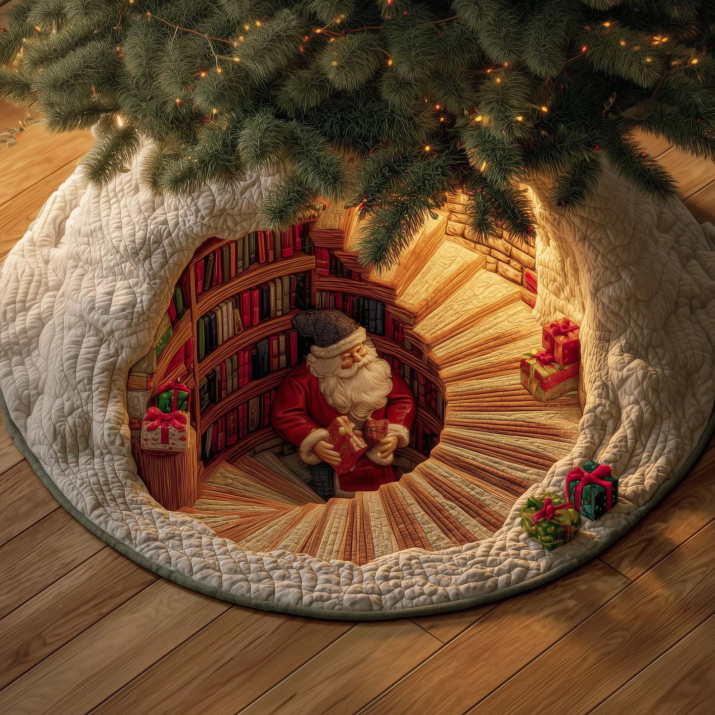 Jolly Workshop Quilted Tree Skirt GFTOTG1485