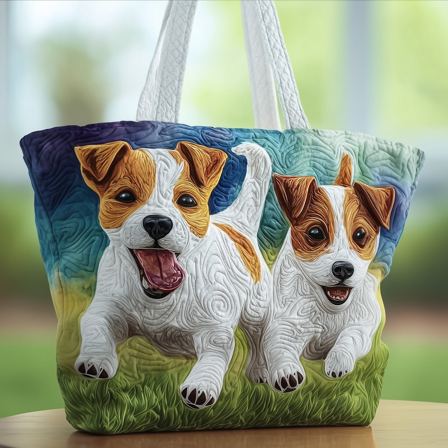 Jack Russell Quilted Tote Bag GFTOTG149