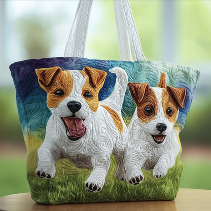 Jack Russell Quilted Tote Bag GFTOTG149