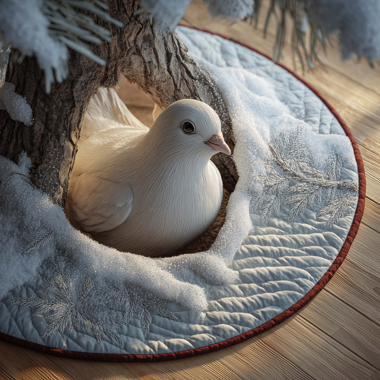 Snow Dove Quilted Tree Skirt GFTOTG1492
