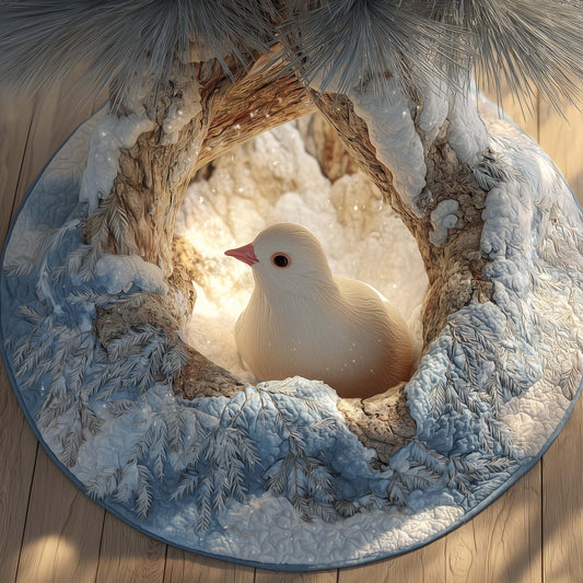 Snow Dove Quilted Tree Skirt GFTOTG1493