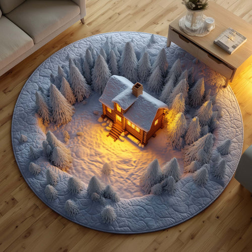 Log Cabin Quilted Round Mat GFTOTG1499