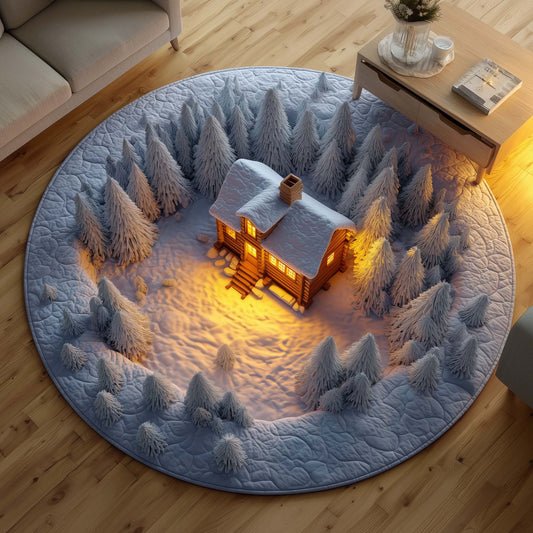 Log Cabin Quilted Round Mat GFTOTG1499