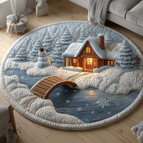 Log Cabin Quilted Round Mat GFTOTG1500