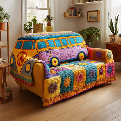 Hippie Van Quilted Sofa Cover GFTOTG1503