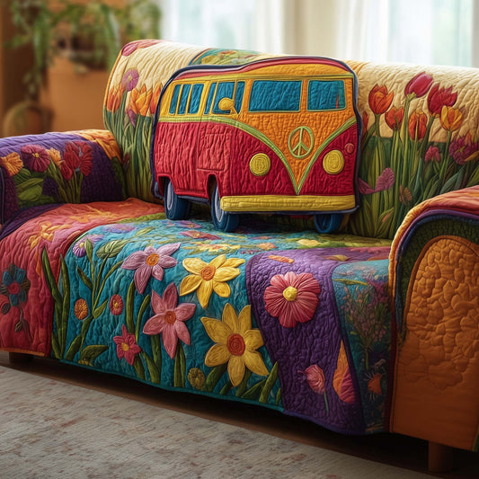 Hippie Quilted Sofa Cover GFTOTG1507