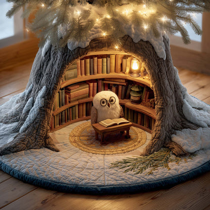 Hidden Bookstore Quilted Tree Skirt GFTOTG1524