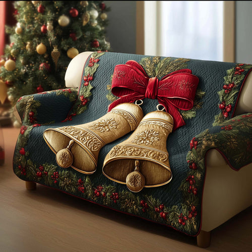 Christmas Bell Quilted Sofa Cover GFTOTG1539