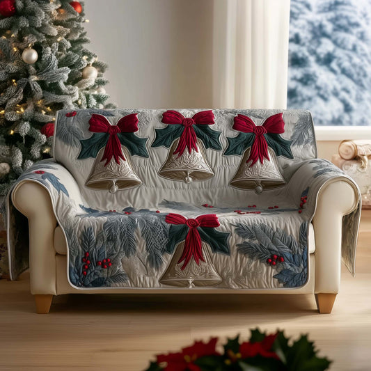 Christmas Bell Quilted Sofa Cover GFTOTG1540