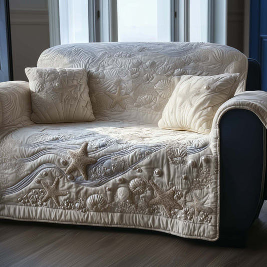 Ocean Whisper Quilted Sofa Cover GFTOTG1560