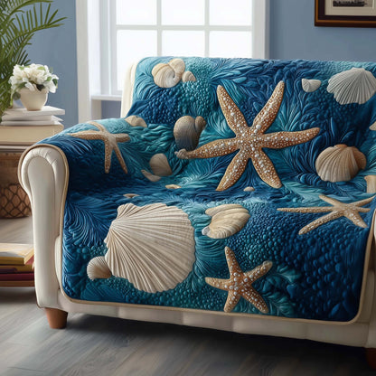 Ocean Whisper Quilted Sofa Cover GFTOTG1564