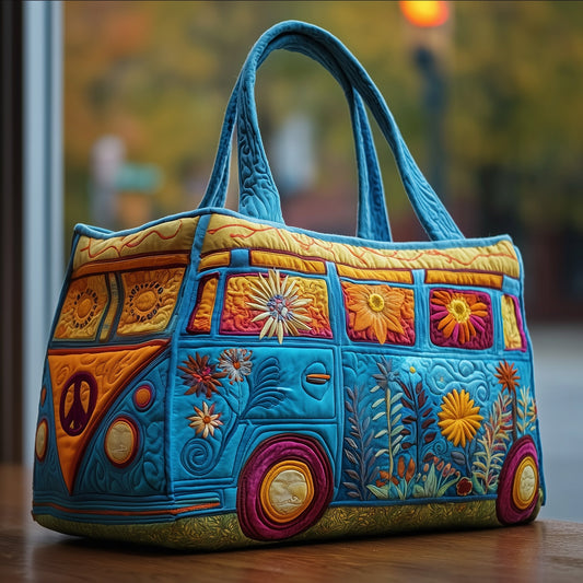 Hippie Van Quilted Tote Bag GFTOTG157