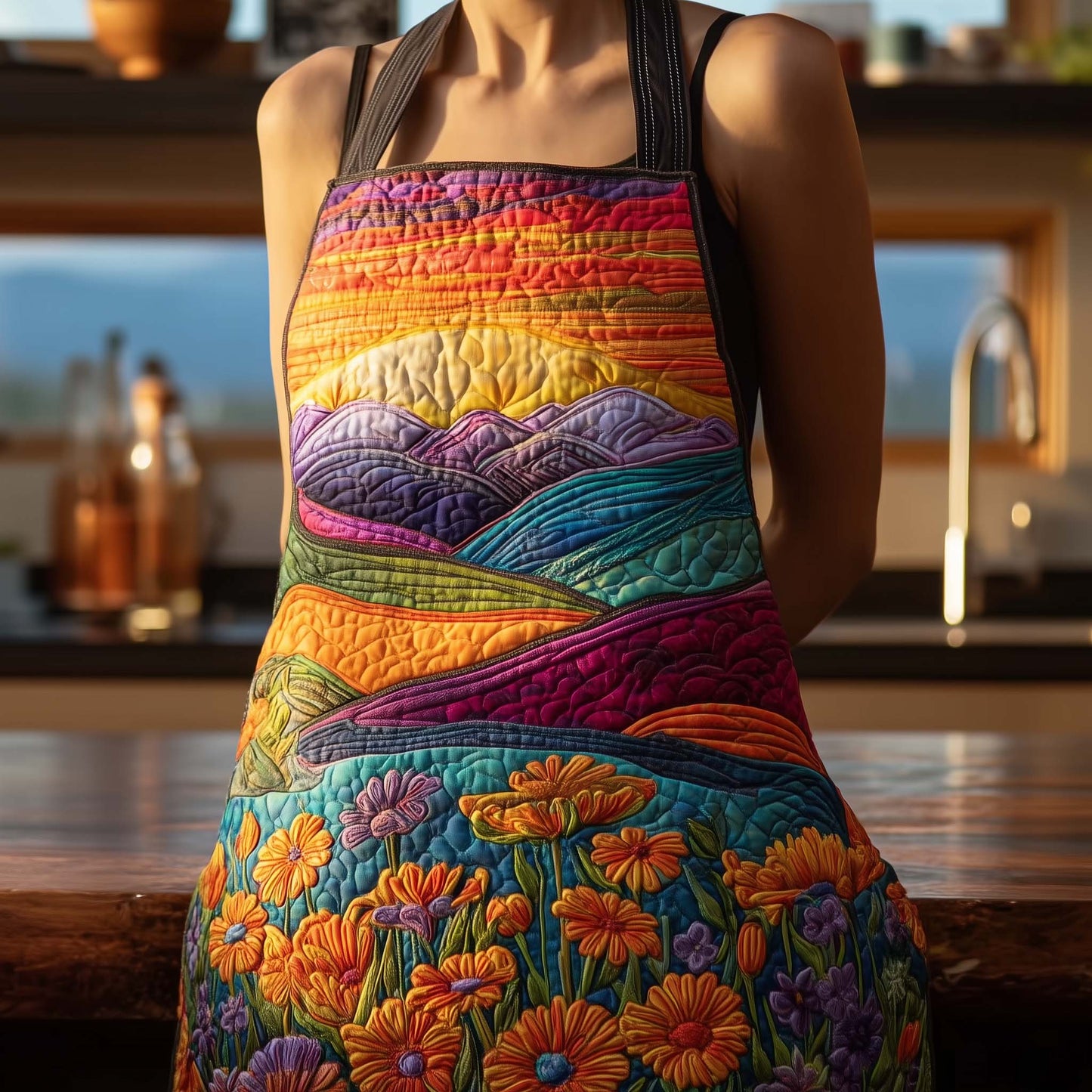 Bloom Patch Quilted Apron GFTOTG1586