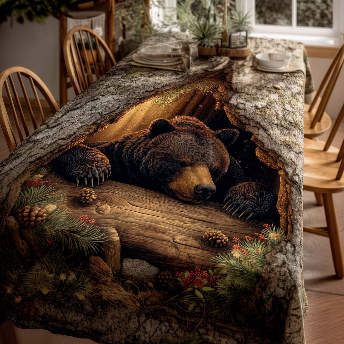 Rustic Bear Tablecloth GFTOTG1592