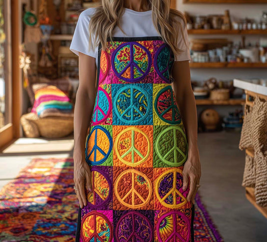 Cosmic Peace Quilted Apron GFTOTG1603