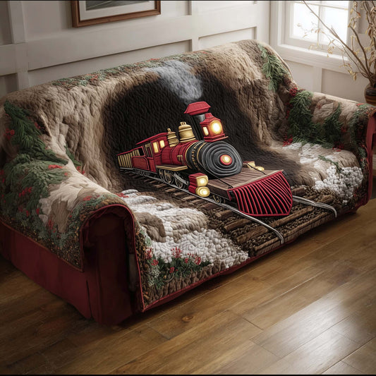 Yuletide Express Quilted Sofa Cover GFTOTG1606